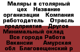 Маляры в столярный цех › Название организации ­ Компания-работодатель › Отрасль предприятия ­ Другое › Минимальный оклад ­ 1 - Все города Работа » Вакансии   . Амурская обл.,Благовещенский р-н